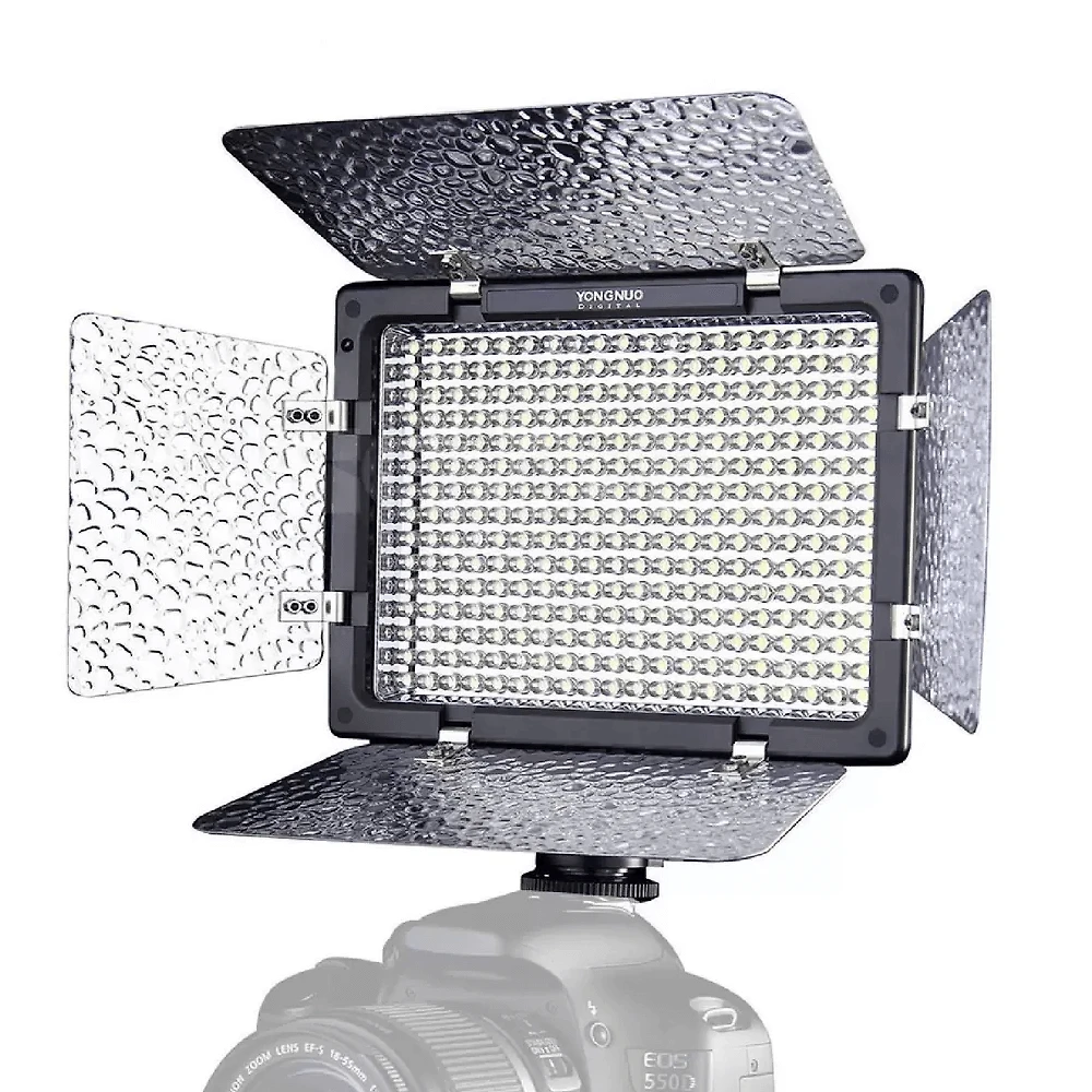 Miniatura Kit Painel Iluminador Led Yongnuo YN300 III Cor Variável com Fonte DC 12V 5Amp (Bivolt)