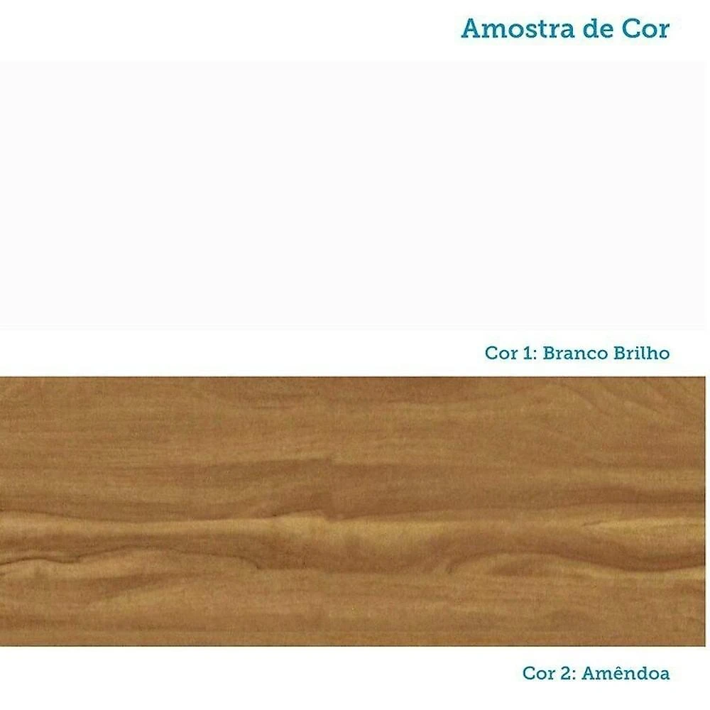 Quarto de Bebê com Cômoda 4 Gavetas e Berço 4 em 1 Minicama 100% Mdf Mike Espresso Móveis Branco Brilho/Amêndoa