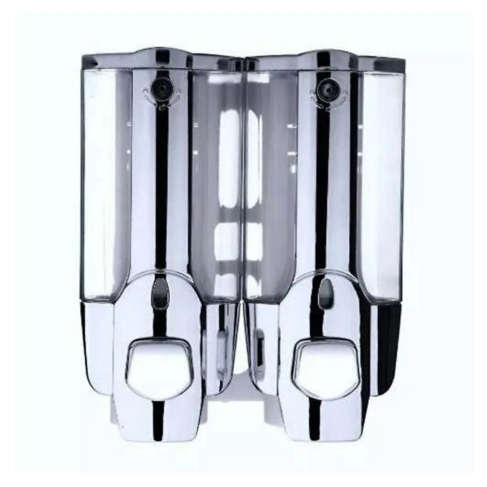 Dispenser Duplo Alcool Gel Shampoo Sabonete Liquido Hotel Shopping