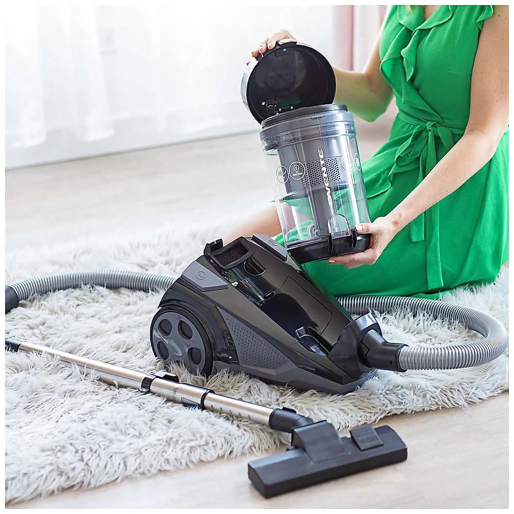 Aspirador de Pó Canister OVENTE sem Saco 3 Litros: Sucção Forte, Extensão Telescópica, Cordão Retrátil - Ideal para Limpeza Doméstica