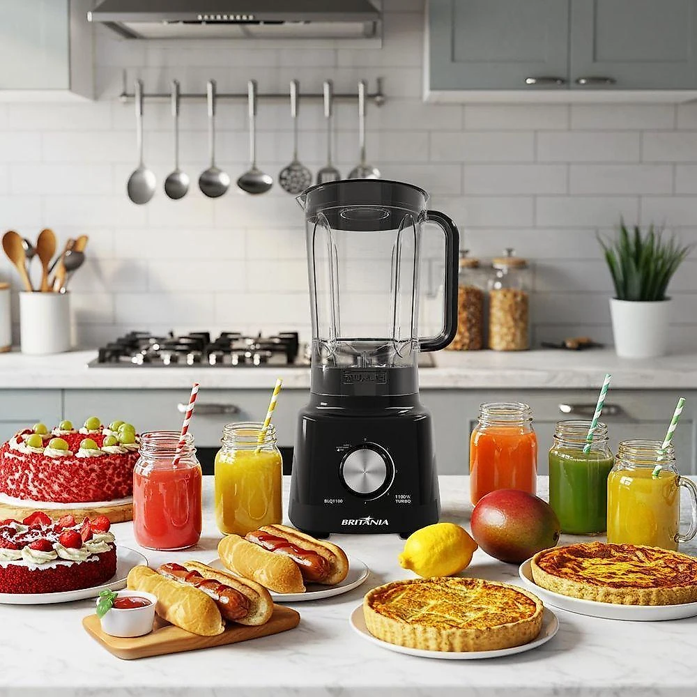 Liquidificador britânia blq1100 1100w 2,7l com pulsar ice autolimpeza 110v