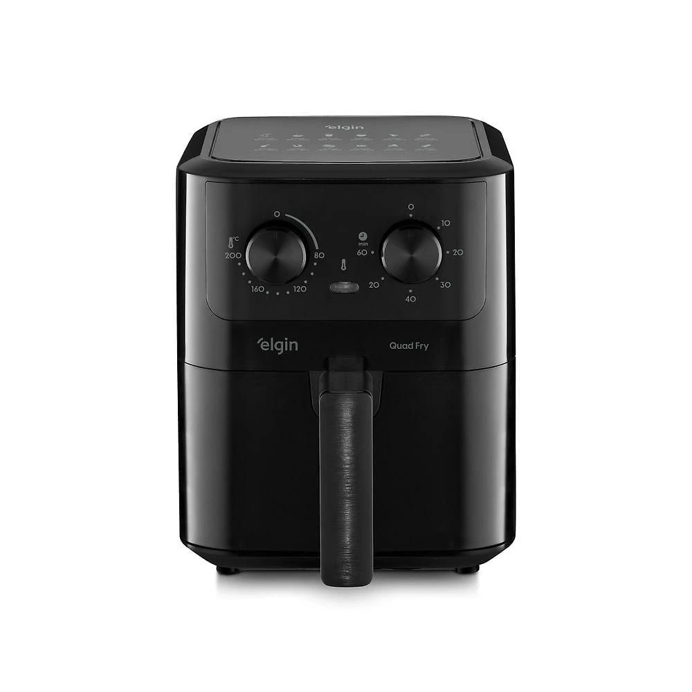 Fritadeira sem Óleo Air Fryer Elgin Quad Fry 4,2L 1400W Preto 220V