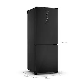 Geladeira Panasonic NR-BB65GV7B Frost Free Bottom Freezer Inverter 467 Litros Bivolt
