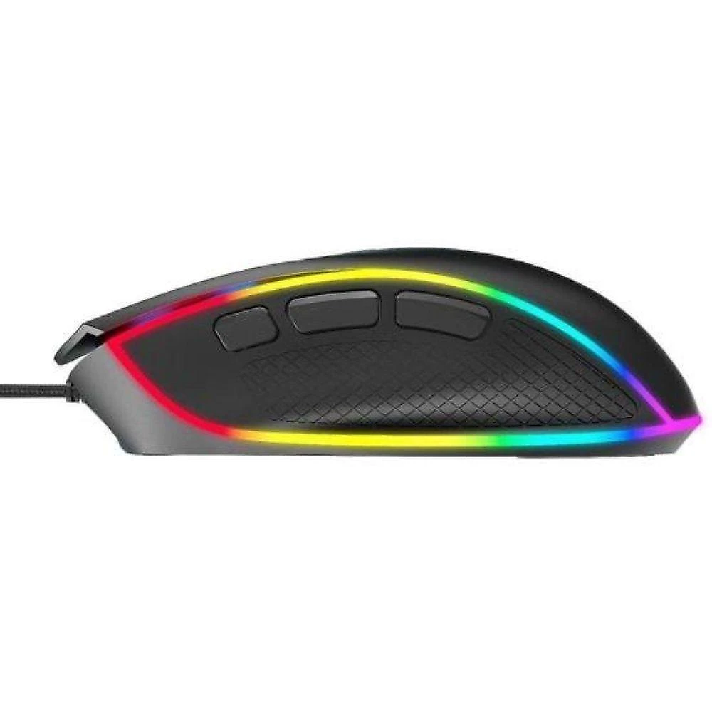 Mouse Gamer Fortrek Cruiser New com Sensor Óptico Pixart 3327 12000 DPI RGB Preto