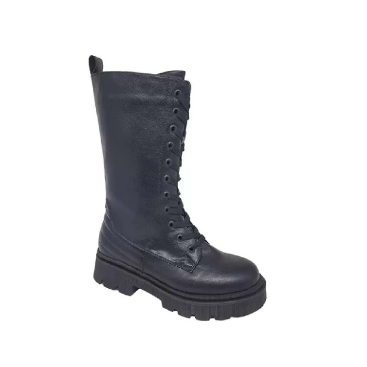 Bota Coturno Mooncity Montaria Feminino - Preto - PRETO