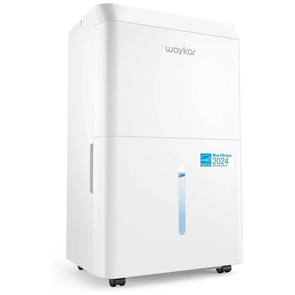 Desumidificador Waykar 56,78 Litros para Casa, Porão, Ambientes Amplos de até 557 m². Autodescongelamento, Ultrassilencioso 40 dB, Modo Eco.