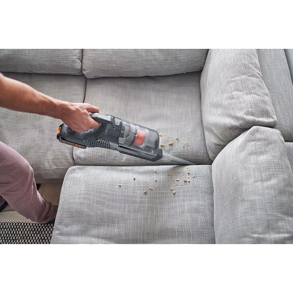 Aspirador de pó vertical e portátil sem fio black+decker bhfea18d1-br 20v preto e cinza bivolt