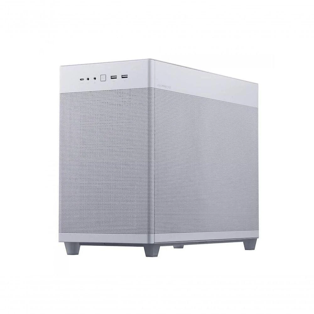 Gabinete Gamer Asus Ap201 Prime White Lateral De Vidro Temperado Micro Atx/mini Itx 1 Fan 120mm Bran