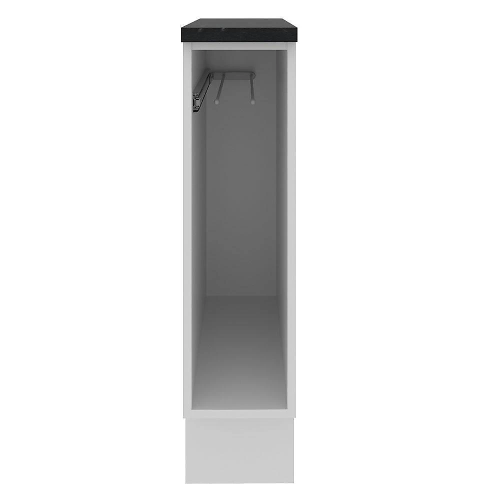 Balcão armário de cozinha porta pano 100% mdf branco acordes madesa