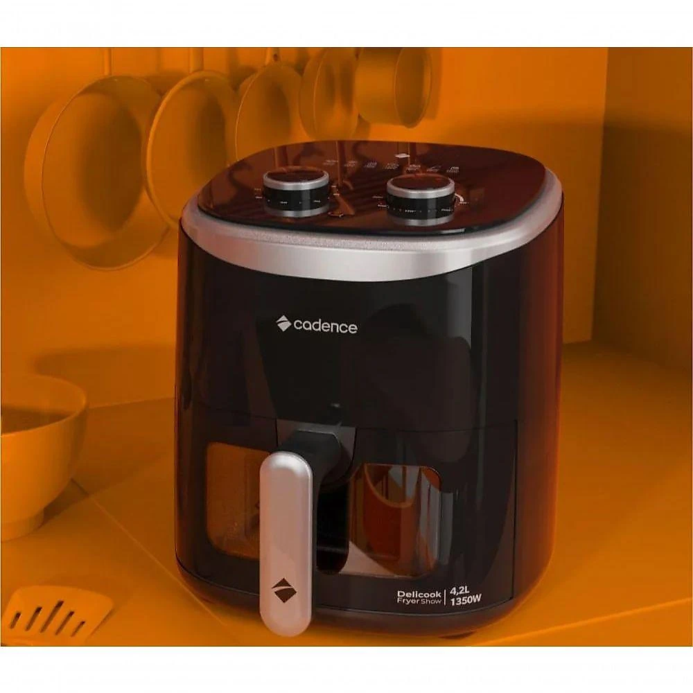Fritadeira Sem Óleo 4,2L Cadence Com Visor Delicook Fryer Show 110V