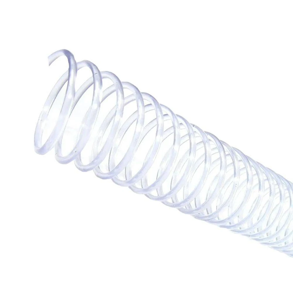 Espiral para Encadernação Lassane Cristal 23MM 140 Folhas 60 Und Transparente