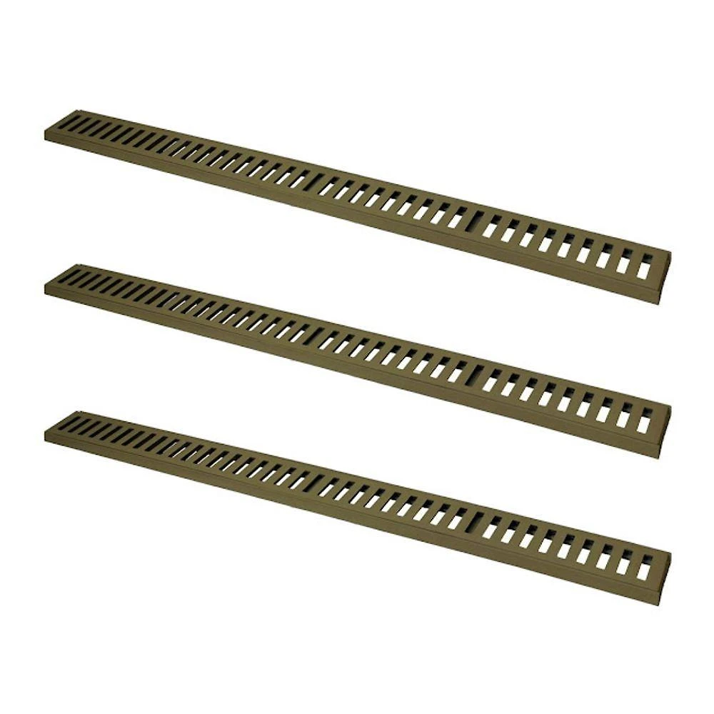 Kit Ralo Grelha Linear 3312X3GDA Captação Águas Pluviais com Caixilho em Alumínio Fendi GDA 20X100CM