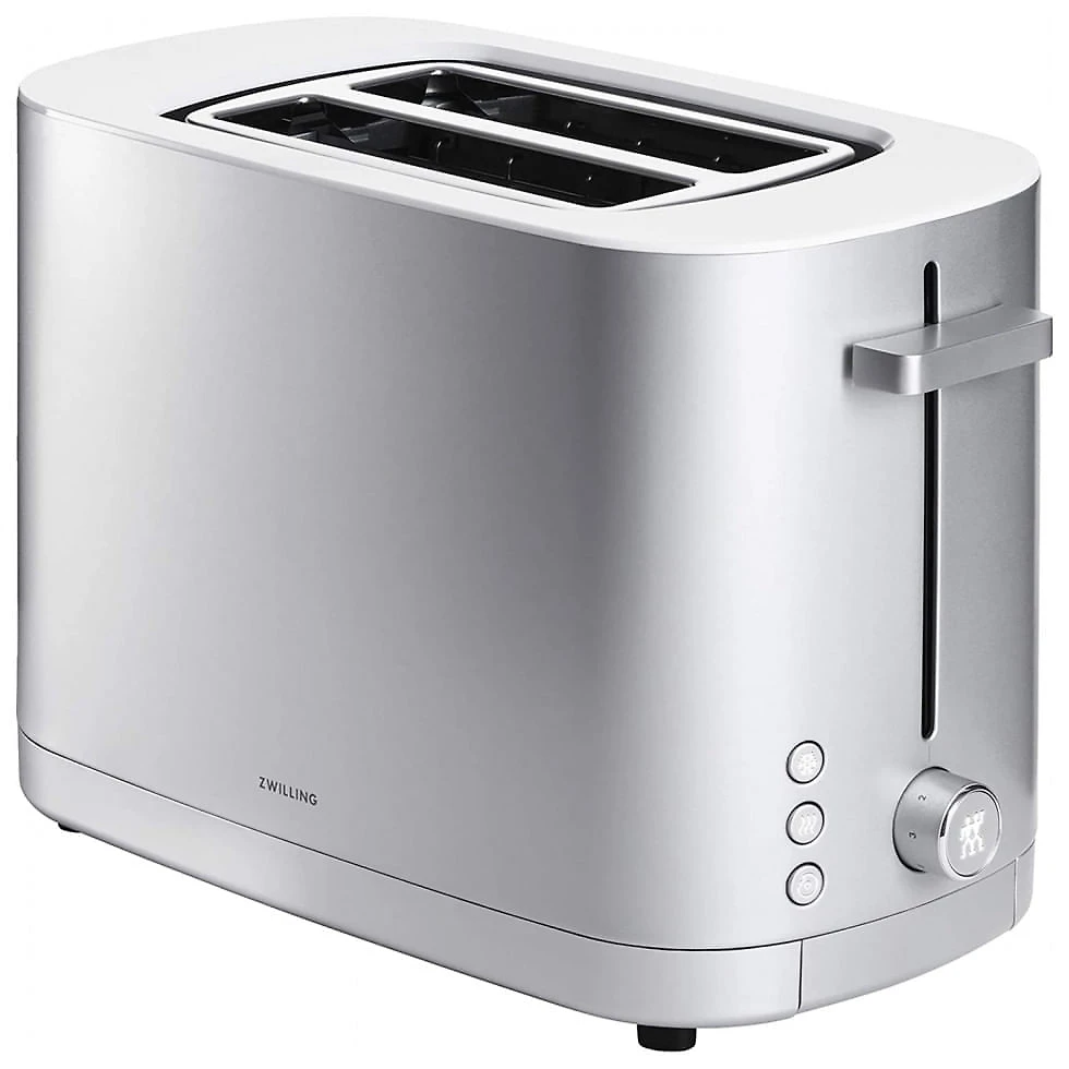 Torradeira Elétrica 2 Fatias com 7 Níveis de Tostagem em Aço Inoxidável, 110V 1000W, ZWILLING, Prata