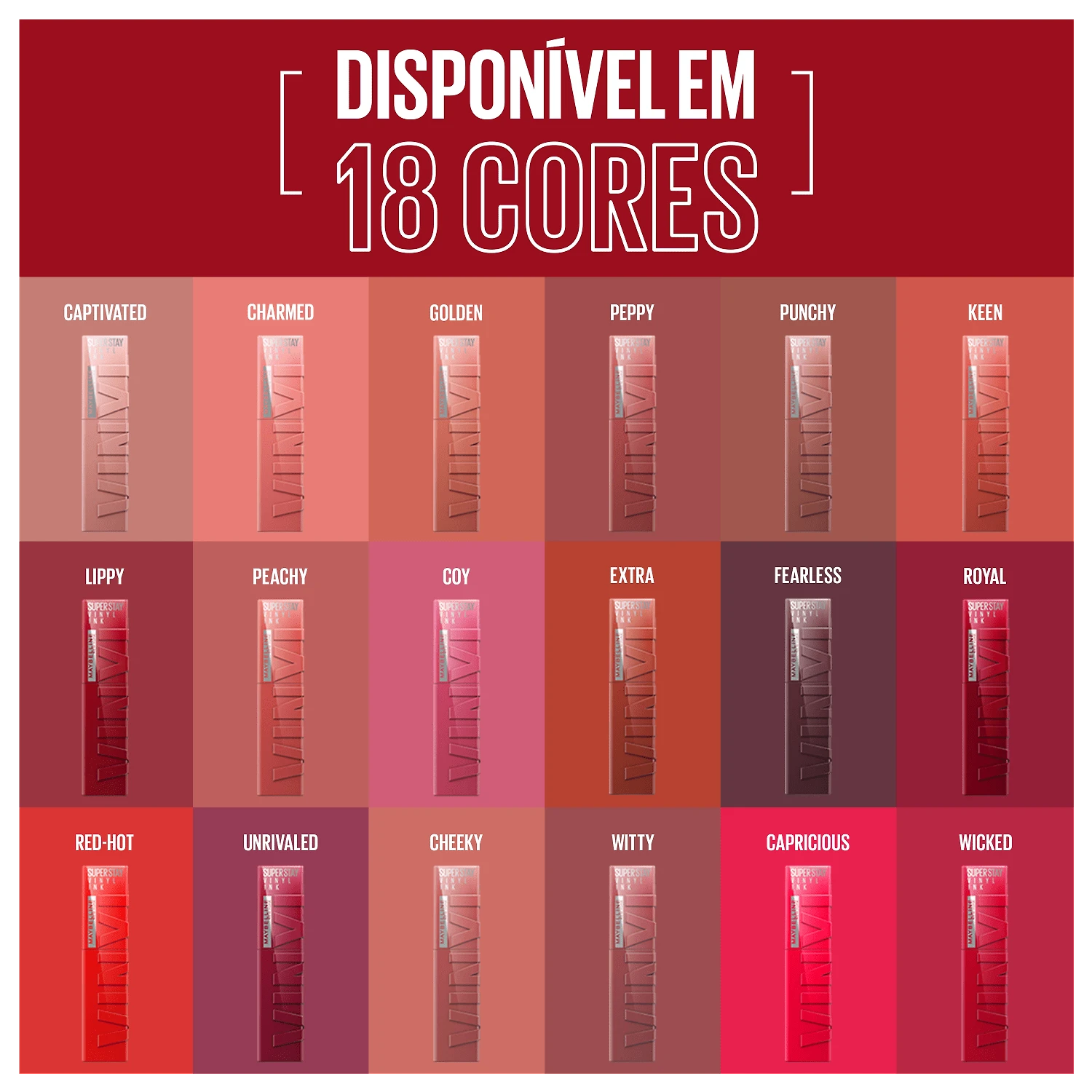 Miniatura Maybelline Superstay Vinyl Ink Peppy - Batom Líquido 4,2ml