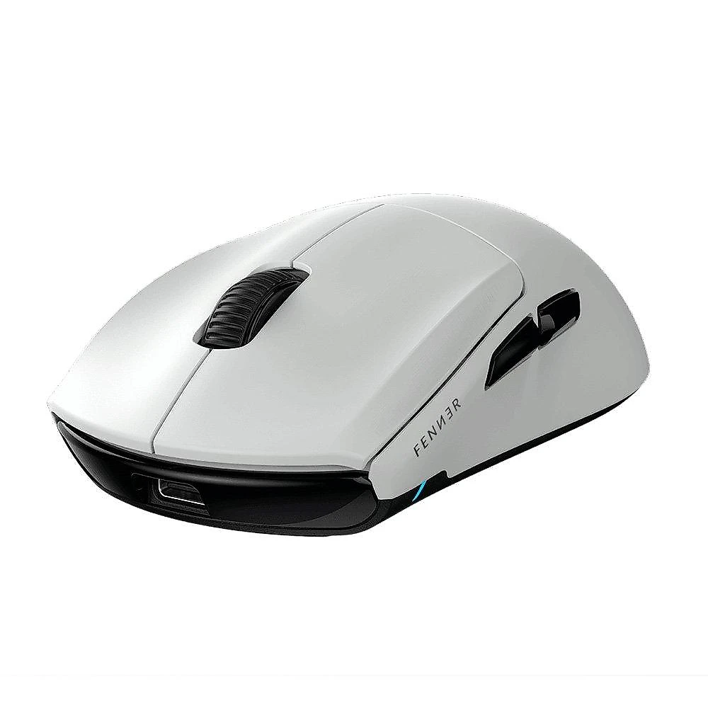 Mouse Gamer Sem Fio PCYES Fenner, RGB, 26000 DPI, 6 Botões, Wireless, Bluetooth, Polling Rate 8K, Branco Ghost - PMGFWG8K