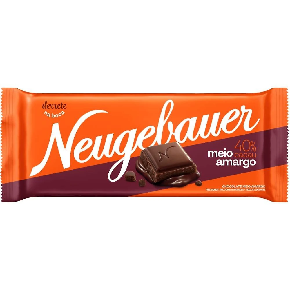 Choc Barra Neugebauer 40% Cacau Meio Amargo 90g