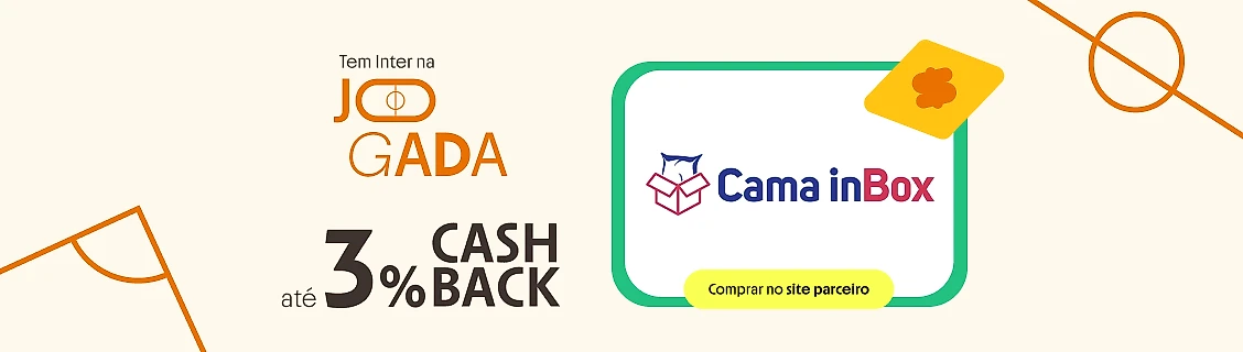 CAMA IN BOX COM ATÉ 3% DE CASHBACK