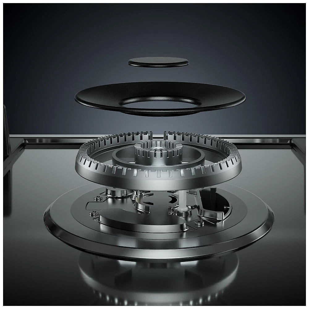 Cooktop a gás 91cm Empava inox 5 queimadores SABAF selados 49000BTU dual fuel GN/GLP ignição eletrônica 110V