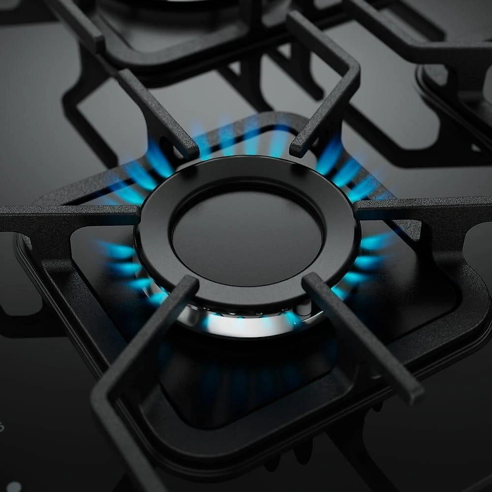Fogão Mueller 5 Bocas Decorato Vetro Inox Com Mesa De Vidro Inox Bivolt