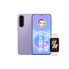Smartphone Samsung Galaxy A57 5G Tela 6.7" 256GB Lilás + Galaxy Fit 3 Rosé
