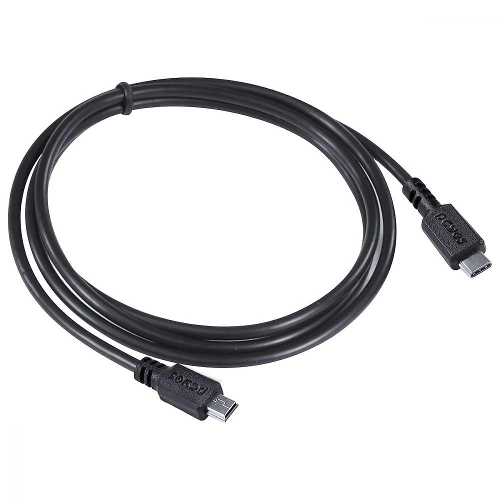 Cabo Usb Tipo C Para Mini Usb B 2.0 Para Type C Tipo C 1 Metro Preto - Pucmbp-1