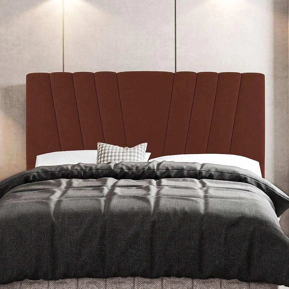 Cabeceira Cama Box Casal Dublin 140cm Suede Terracota - Abmaza