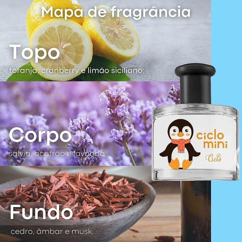 Colônia Mini Pingucho Infantil Desodorante Colônia Floral Musk 100ML