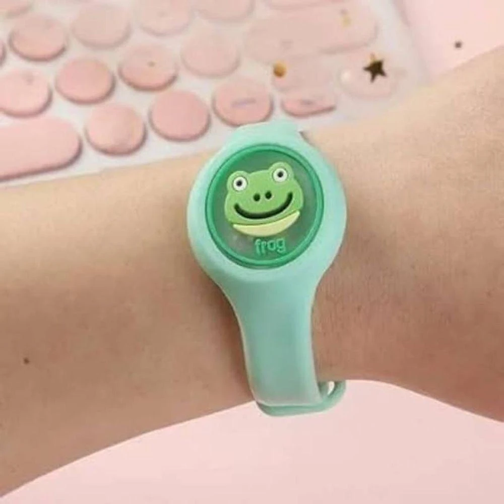 Pulseira Repelente Infantil Proteção Natural Anti Mosquito Essência Sólida Ajustável Silicone