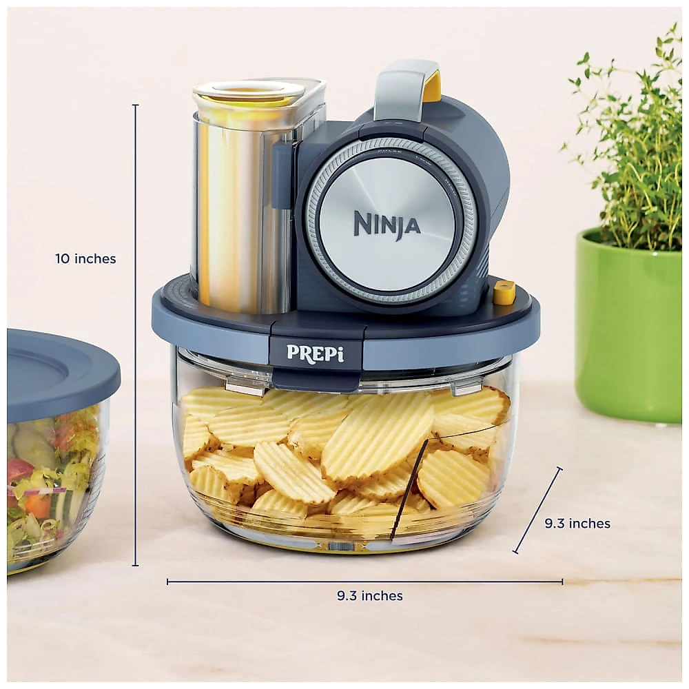 Ninja PREPi 5-in-1 Prep Store System. Crinkle. Slice. Shred. PN301BK1 Black