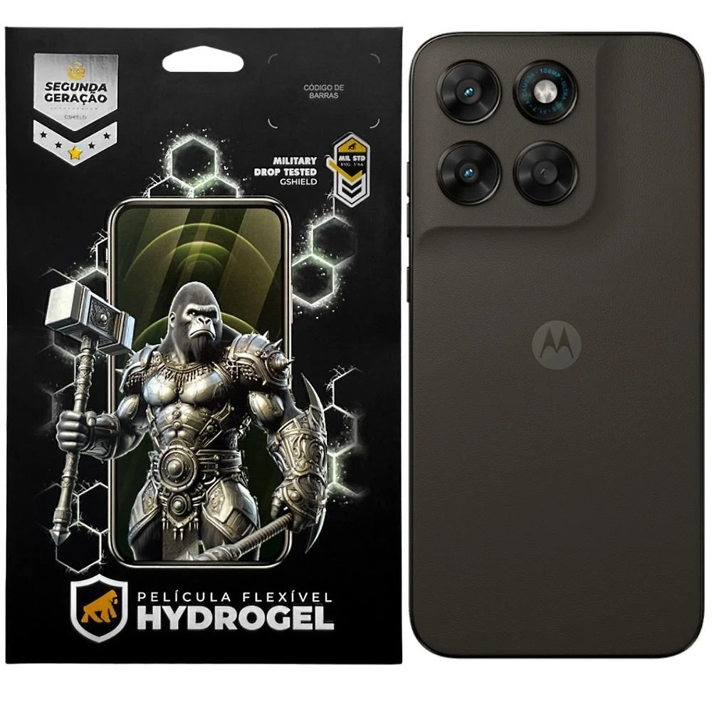 Película Gshield para Motorola Moto G77 5G Traseira Hydrogel HD Transparente com Proteção Contra