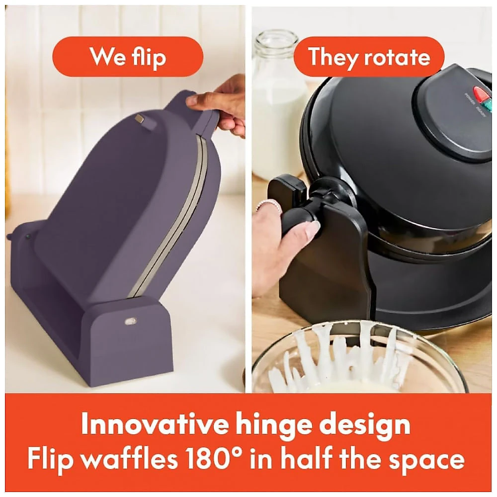 Máquina de Waffle bella FlipnStore, Revestimento Cerâmico EverGood Antiaderente, Compacta e Versátil, 1000 Watts, Profundidade de 3 cm, Cor Plum, Desi Máquina de Waffle bella FlipnStore, Revestimento Cerâmico EverGood Antiaderente, Compacta e Versátil, 1000 Watts, Profundidade de 3 cm, Cor Plum
