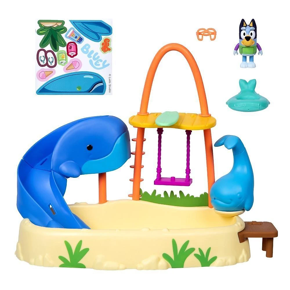 Playset Ilha da Baleia com Efeito de Mudança de Cor Azul Candide