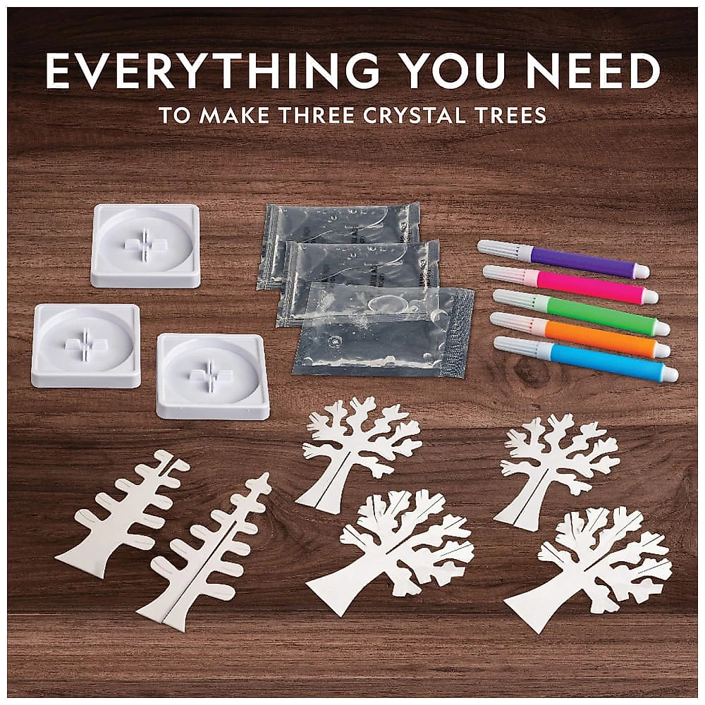 Kit de Crescimento de Cristais com Árvores Coloridas e Geodo Educativo para Crianças, National Geographic