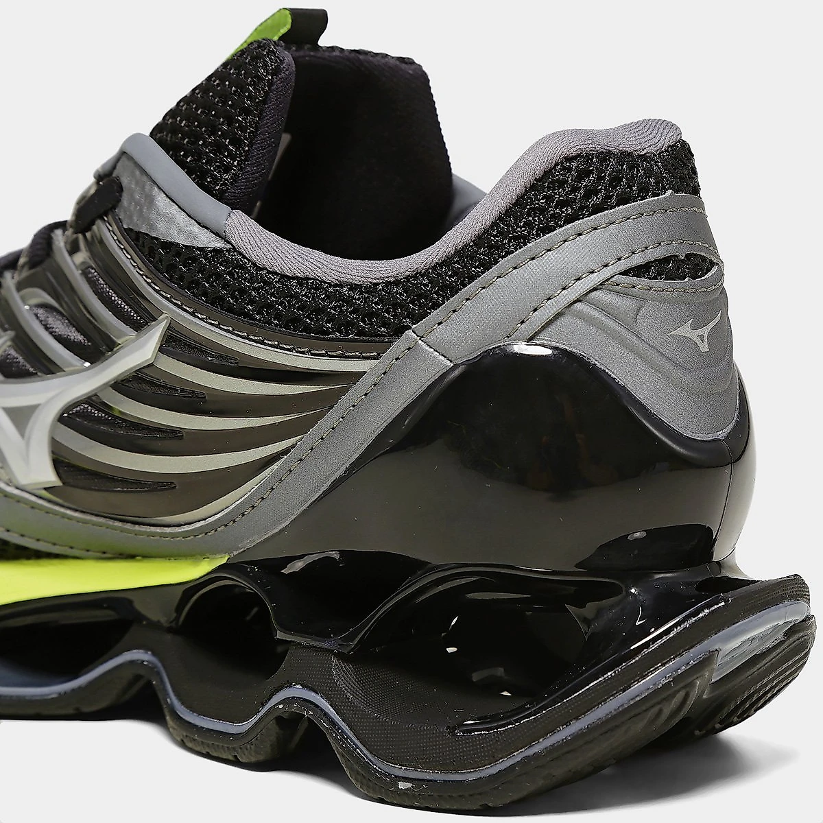 Tênis Mizuno Wave Prophecy 13-S Masculino Chumbo+Amarelo - 38