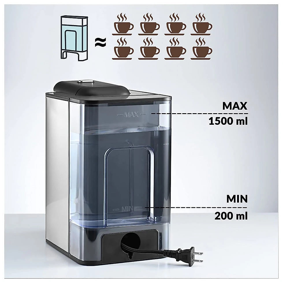 Máquina de Café Expresso 3 em 1 Mecity Tanque de 1,5 Litros com Controle de Temperatura 110V 1150W