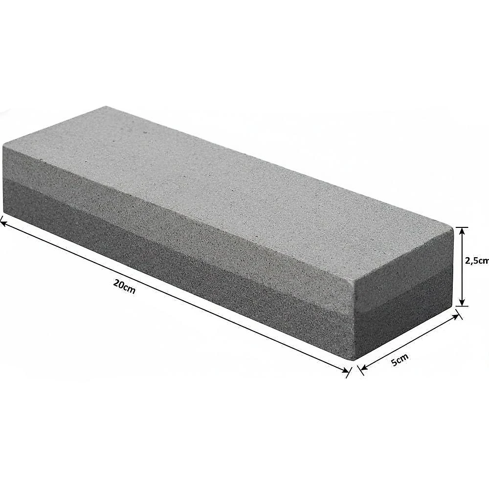 Pedra De Afiação Dupla Face 120-240 Em óxido De Alumínio 20cm Para Facas E Tesouras - Dupla Face Utilidade