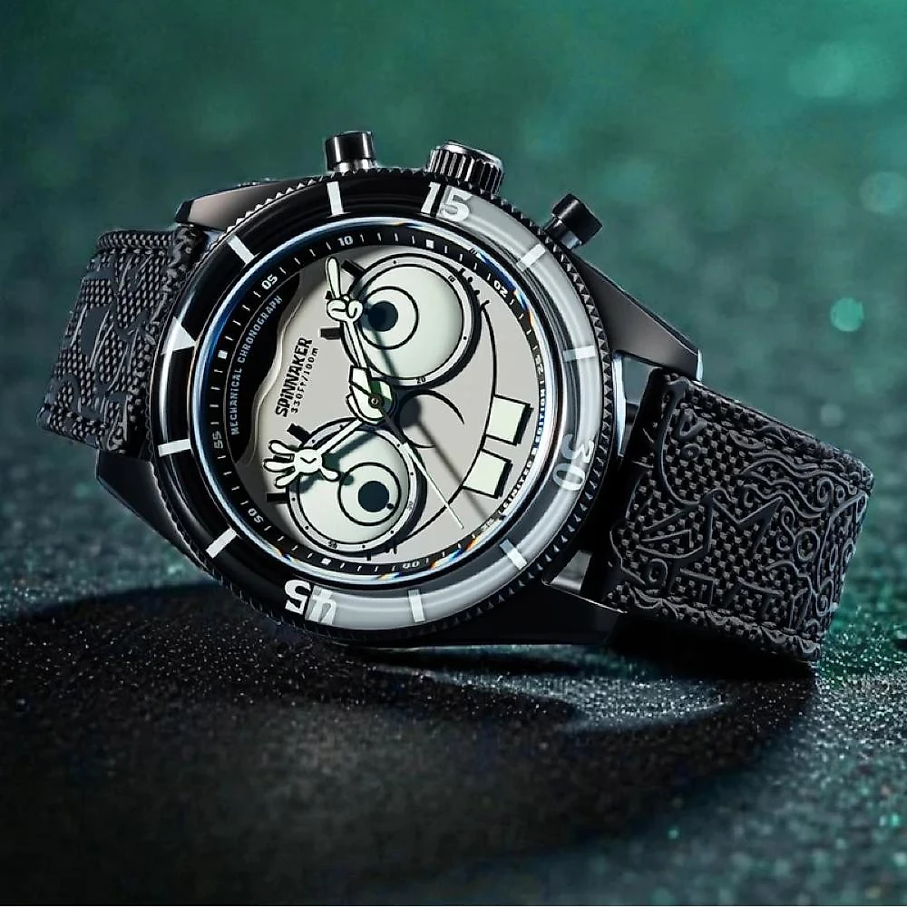 Relógio Spinnaker Fleuss Bob Esponja Googly Black Limited Edition SP-5153-02