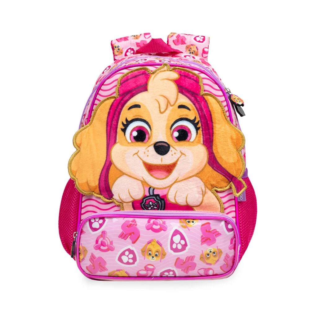 Miniatura Mochila Escolar Feminina Patrulha Canina Skye Baby Rosa Rosa