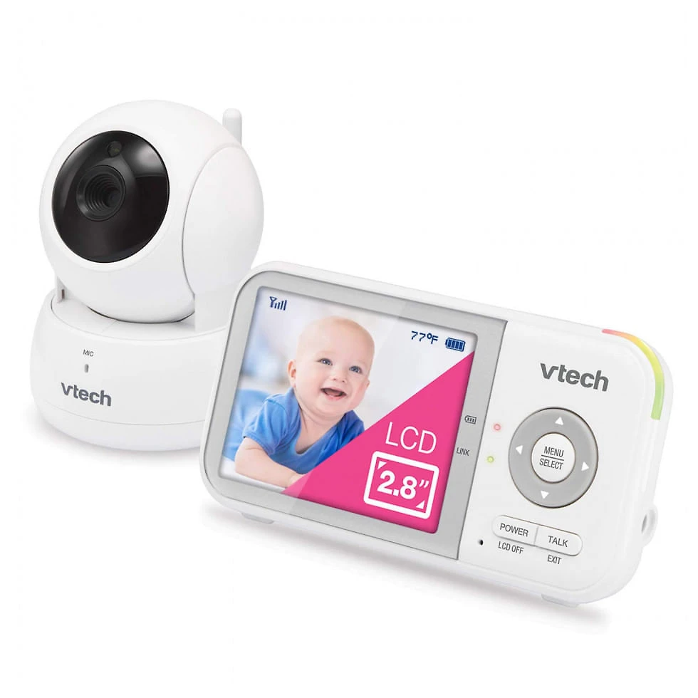 Babá Eletrônica VTech VM923 Alcance 90 m2, Monitor 270 com Sensor de Temperatura, Canções e Modo de Economia de Ene...