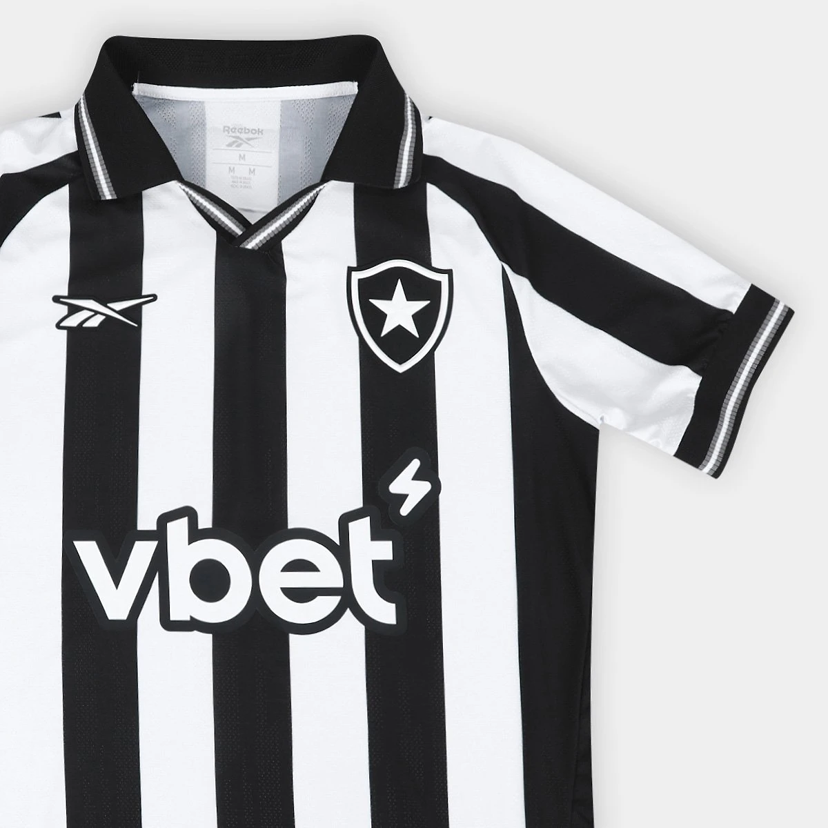 Camisa Botafogo I 25/26 s/n Torcedor Reebok Masculina Branco+Preto - EEGG