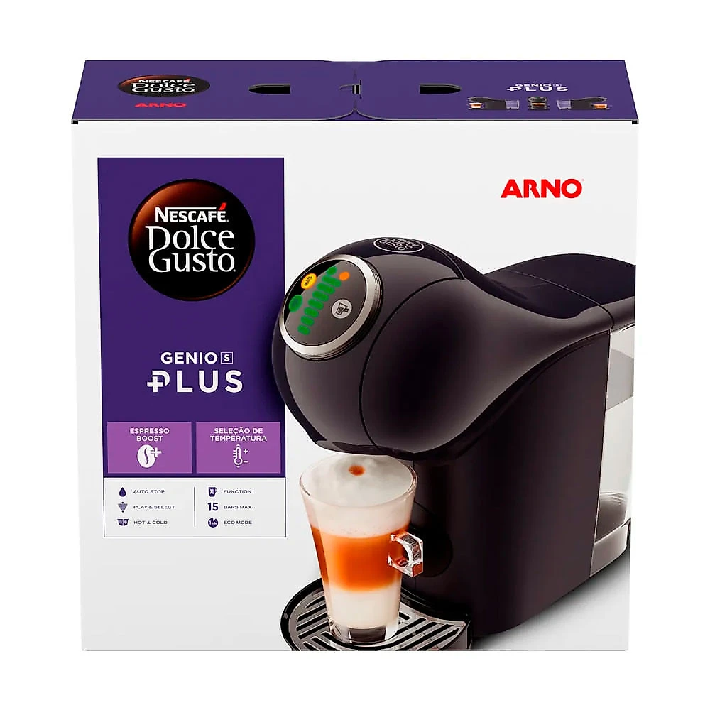 Cafeteira Expresso Nescafé Dolce Gusto Arno Genio S Plus Cinza - 110V