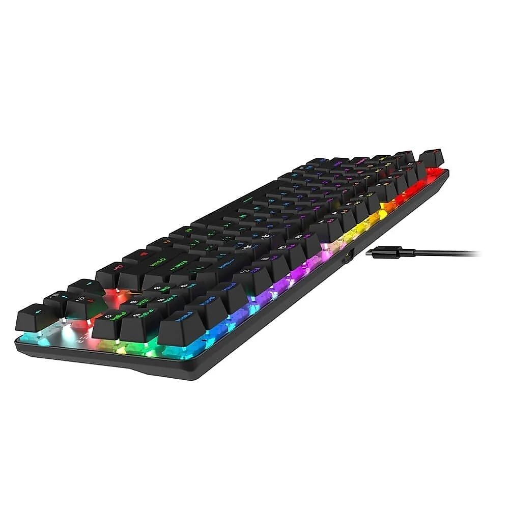Teclado Gamer XT Racer Tank XTK-120, RGB, Anti-Ghosting, Switches OUTEMU Vermelho, ABNT2, Profissional, Preto - XTK-120
