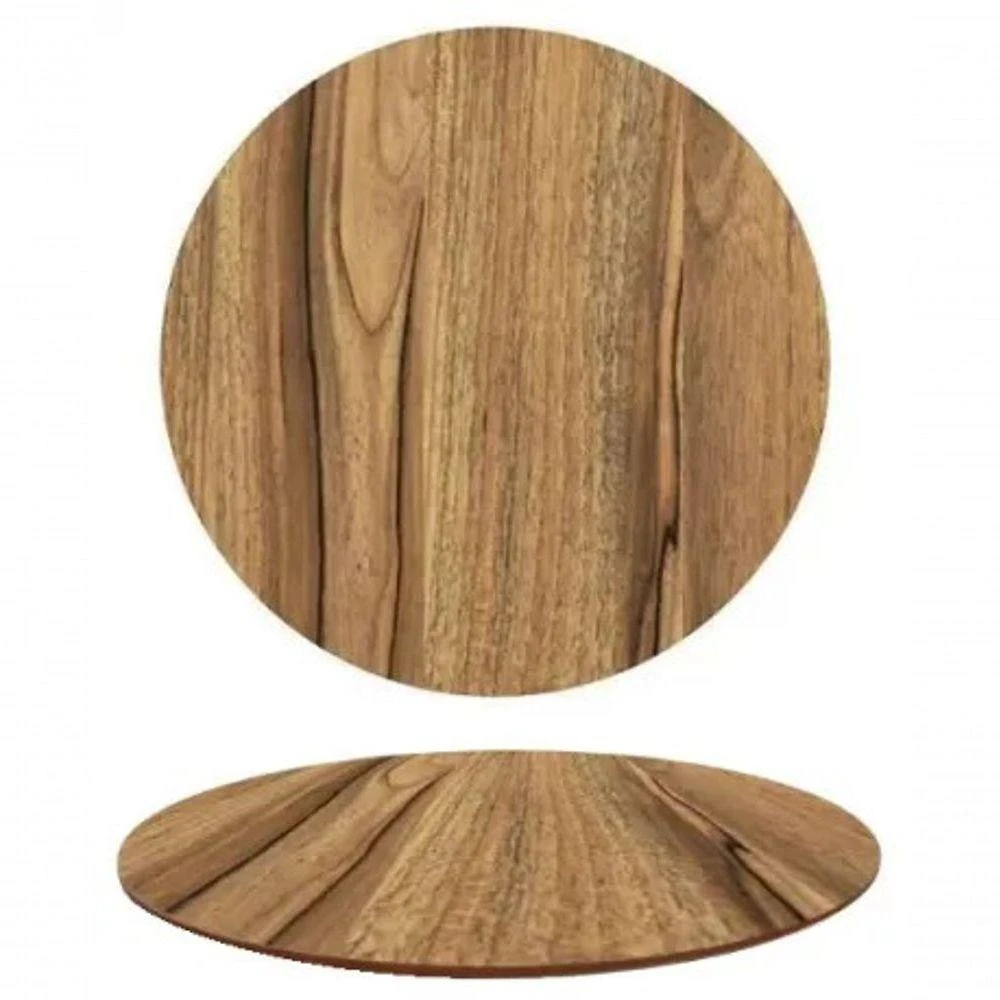 Tampo Em Mdf Oval 198x122 Cm - Nogueira Cor Marrom
