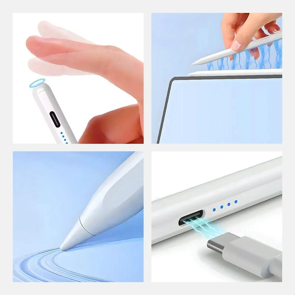Caneta Stylus Digital Universal Touch Ponta Fina 1,5mm Escrita Precisa Recarregável Utimix