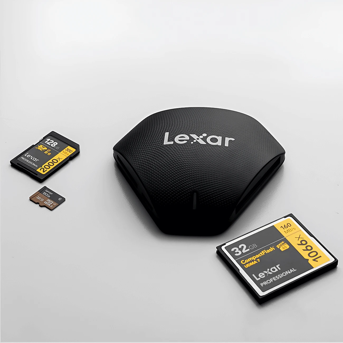 Leitor Lexar Professional Multi-Card 3 em 1 SDXC, MicroSDXC e CompactFlash (USB 3.0)