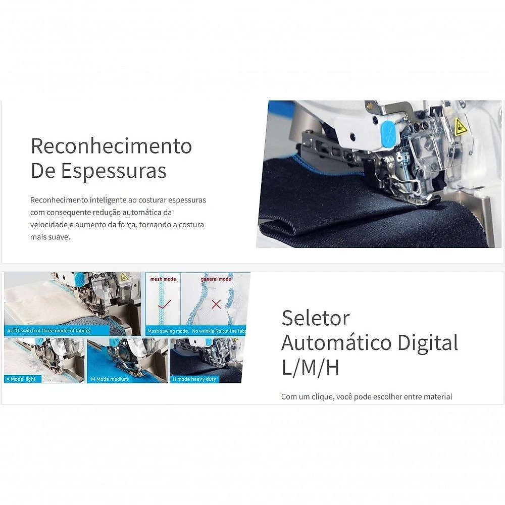 Overlock Eletrônica Com Transporte Inteligente - Jack-c6