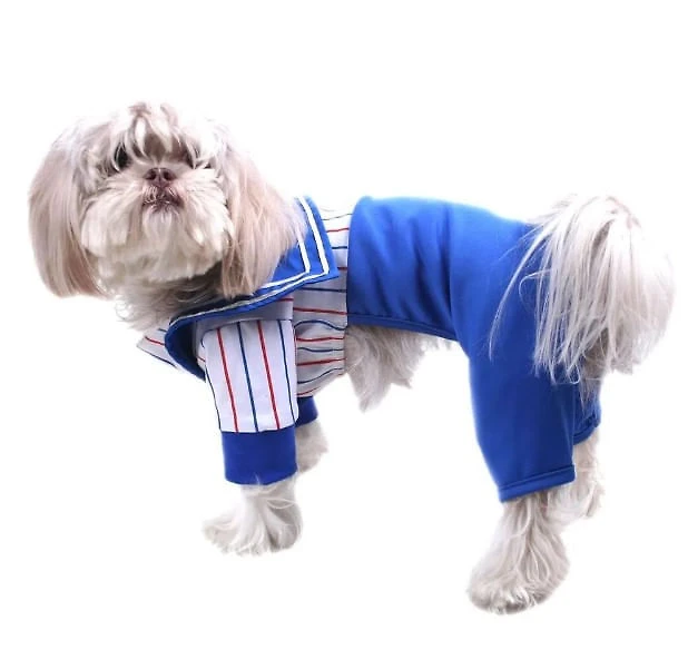 Fantasia Marinheiro Macacão p/ Cachorro