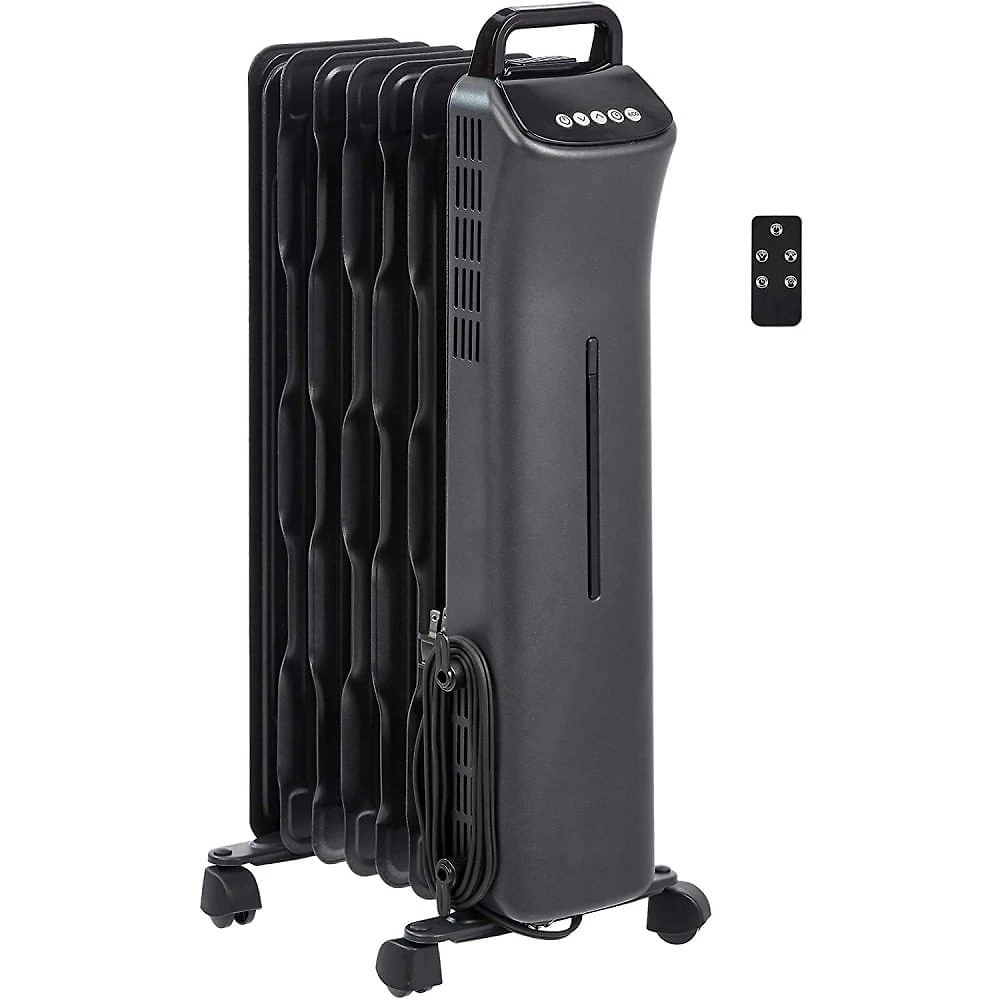 Amazon Basics Portable Digital Radiator Heater with 7 Wavy