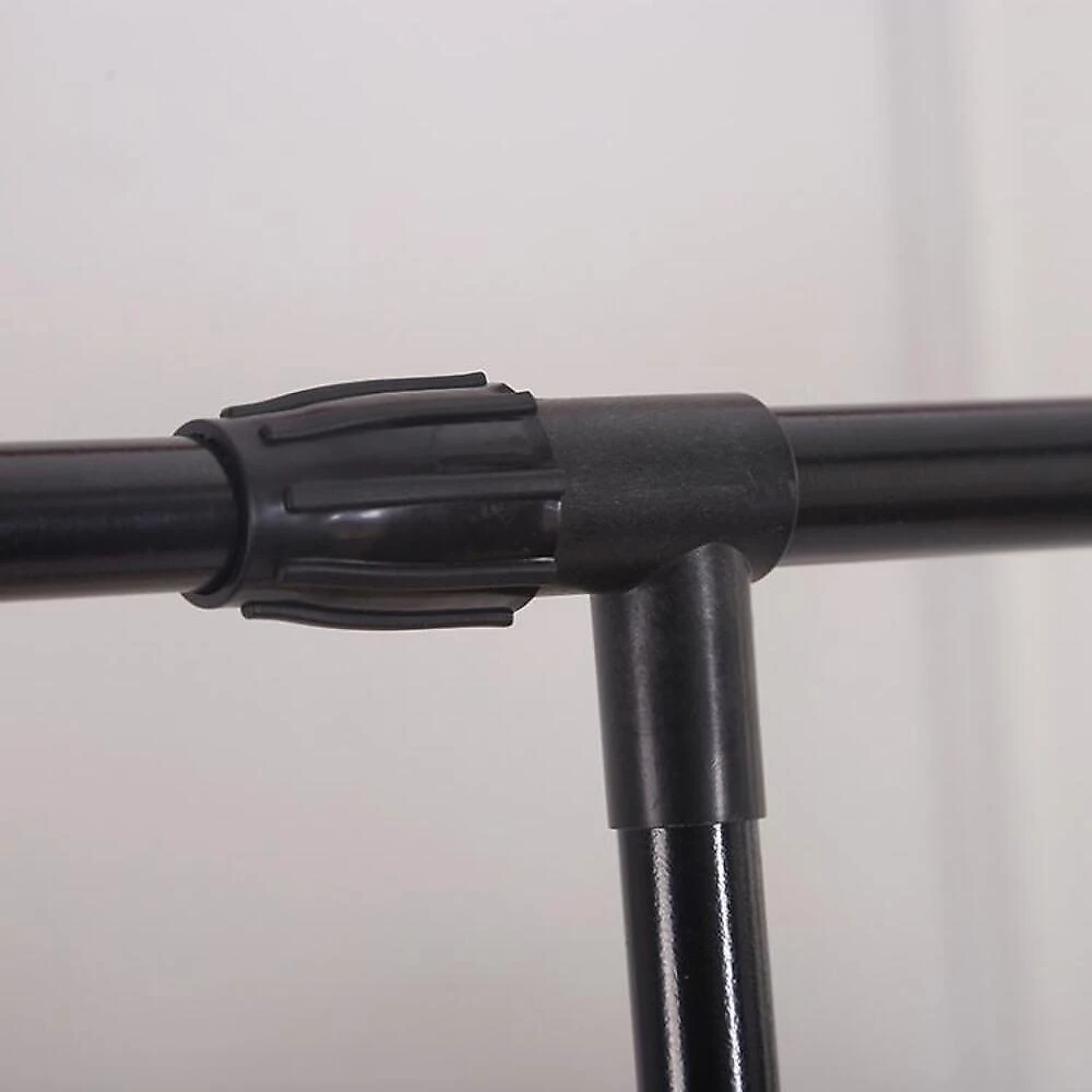Cabideiro Arara de Roupa com Sapateira 2 Prateleiras Plástico ABS 93CM para Toalhas Yeet