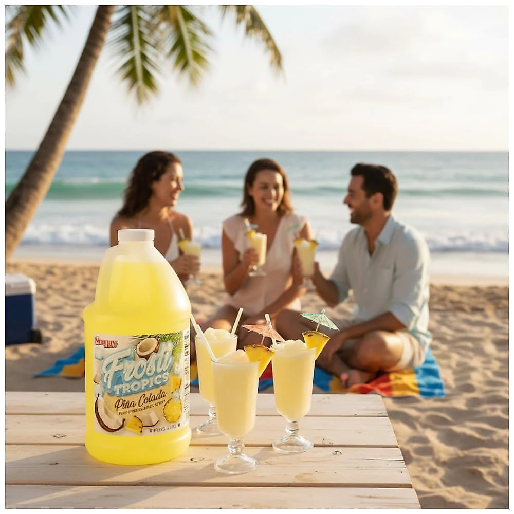 Xaropes para Slush Raspadinha SNAPPY Tropicais 6 Sabores 11L Kit Frozen Granita